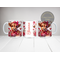 Close-up of Highland cow mug floral heart design. Custom Highland cow mug with personalization.
